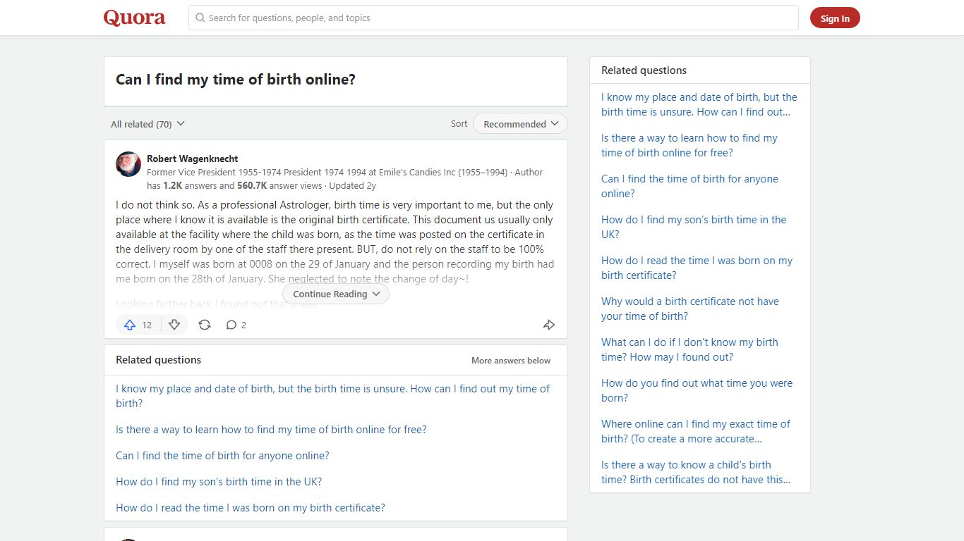 Can I find my time of birth online? - Quora